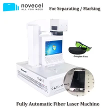 Novecel волоконная лазерная маркировочная машина для iPhone samsung huawei и т. д. Лазерная разделительная машина заднего стекла/экрана отдельная рамка