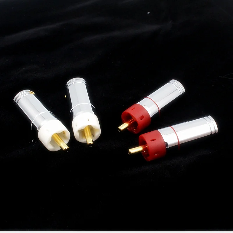 YIVO XSSH Высокое качество Hifi позолоченный Мужской Аудио разъем RCA 4 шт