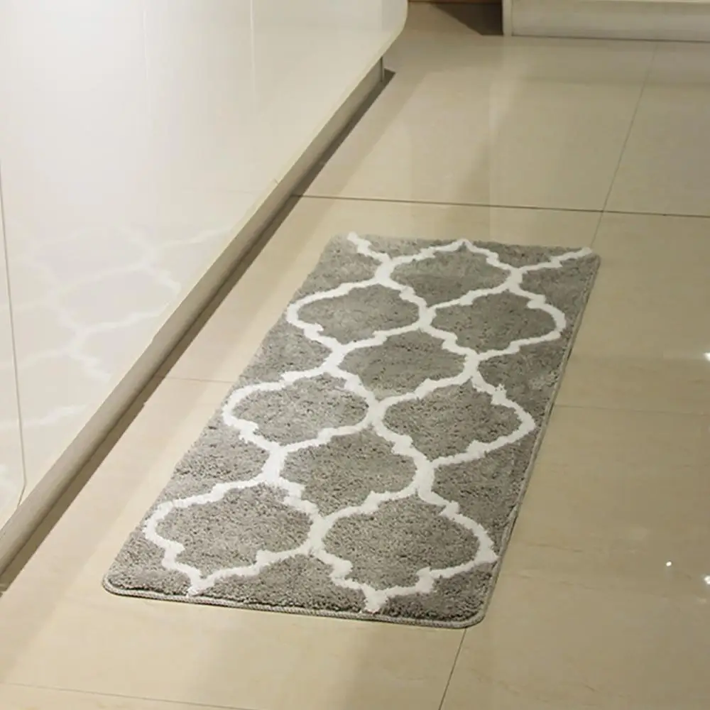 Carvapet микрофибра марокканский Треллис нескользящий мягкий кухонный коврик для ванной коврик бегунок Набор ковриков, 4" x 120"