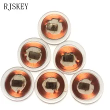 5 шт. 125 кГц EM4305 жетон-Монета перезаписываемая Карточка RFID ID брелок бирки Диаметр 25 мм прозрачный ПВХ