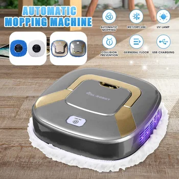 

Auto Robot Vacuum Cleaner Multifunctional Cleaning Machine Intelligent Mop Dust Cleaner UV Sterilization Household Robot Cleaner
