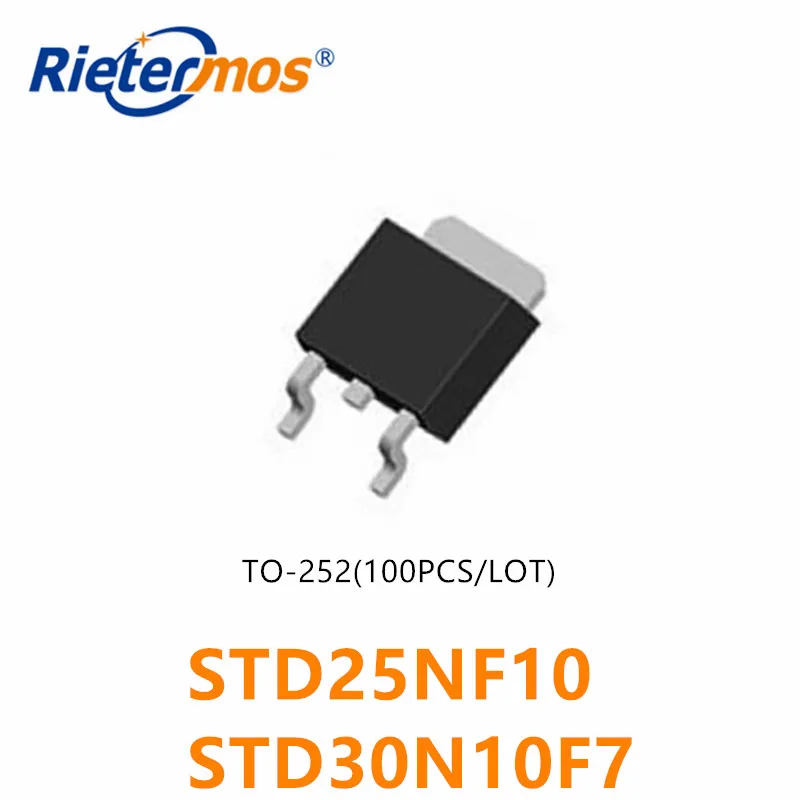 100 шт. STD25NF10 D25NF10 25NF10 STD30N10F7 D30N10F7 30N10F7 30N10 TO252 оригинал | Электроника