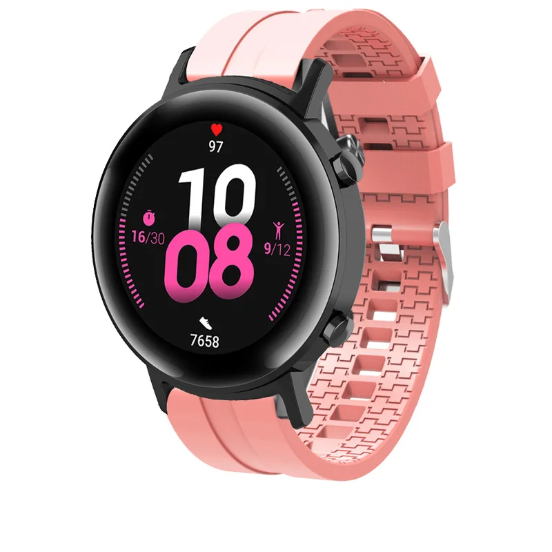 Сменный силиконовый ремешок для часов Huawei GT2 42 мм/Amazfit GTR мм | Электроника