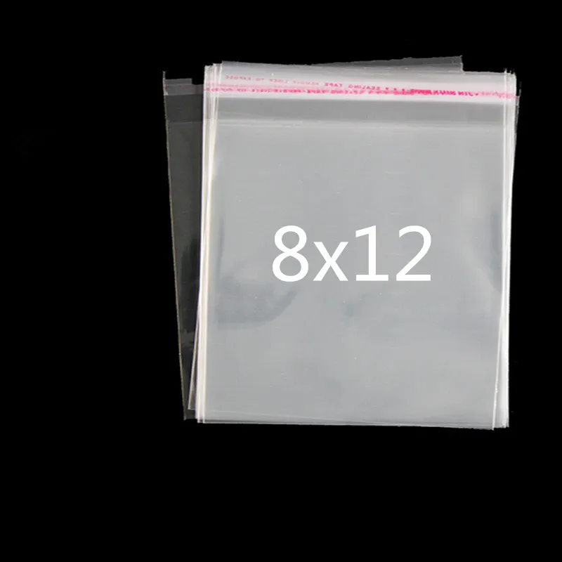 100pcs/lot 11 Size Transparent Cookie Packaging Bags Self-adhesive Plastic Biscuit Bag Wedding Candy BOPP/Poly | Дом и сад