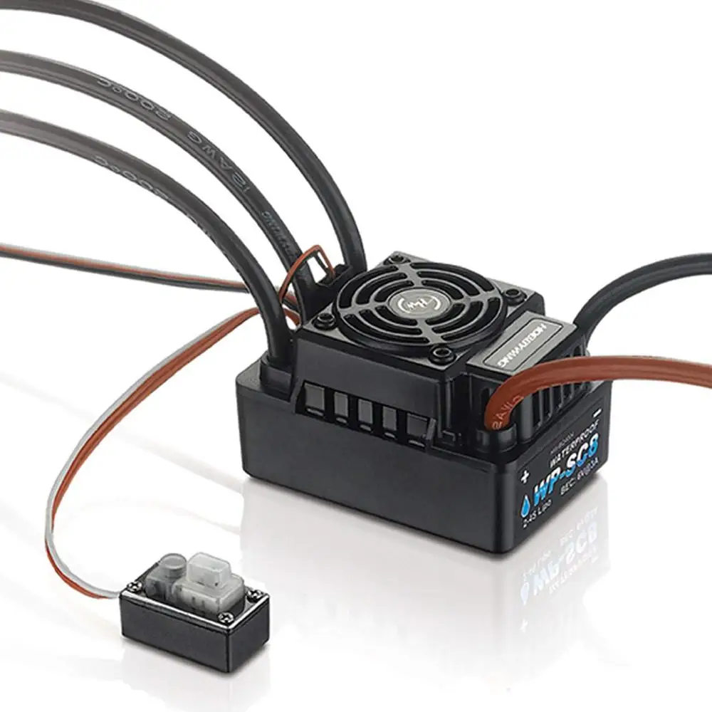 Hobbywing EZRUN SC8 120A ESC водонепроницаемый контроллер скорости бесщеточный для 1/10 1/8 RC