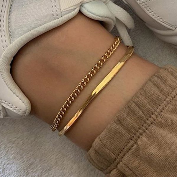 Bohemian Gold Color Chain Anklets For Women Girls Fashion Butterfly Leg Foot Anklet Bracelet 2021 Summer Beach Jewelry