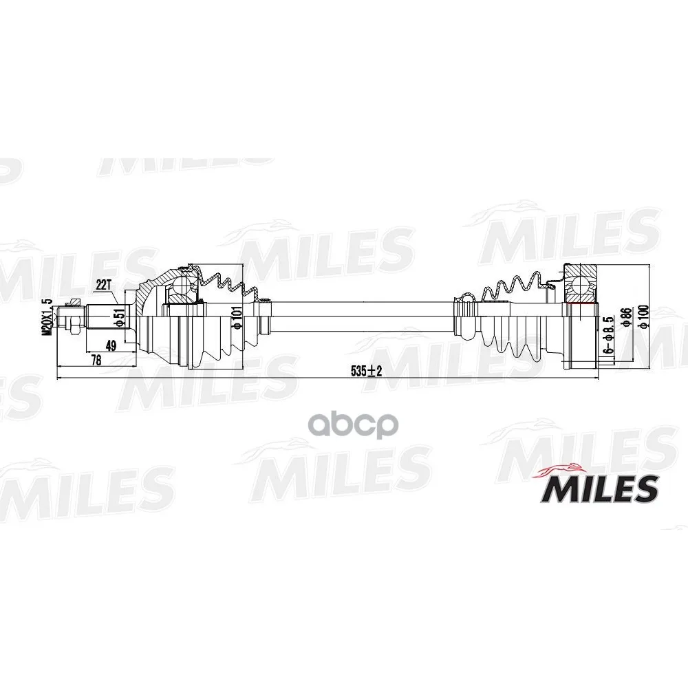 Actuator Assy for Vw Golf Iii/Passat Iii-Iv 1.6-2.0 Lion. Miles Gc01