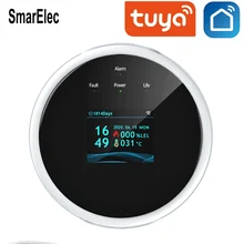 Détecteur de fuite de gaz, wi fi, Tuya, détecteur d'alarme, application de sécurité pour maison connectée