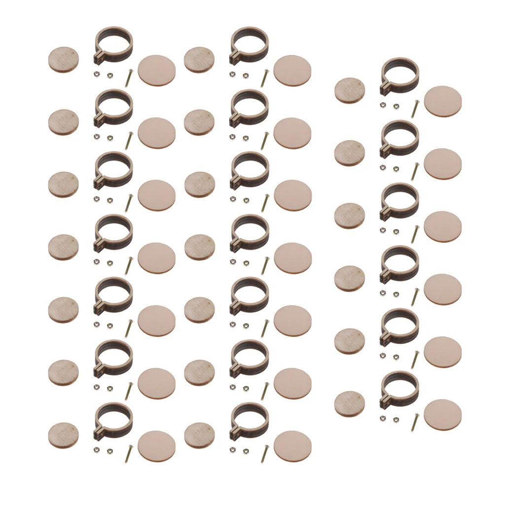 10pcs Mini Embroidery Hoop Wooden Cross-Stitch Frame DIY Crafts Accessories