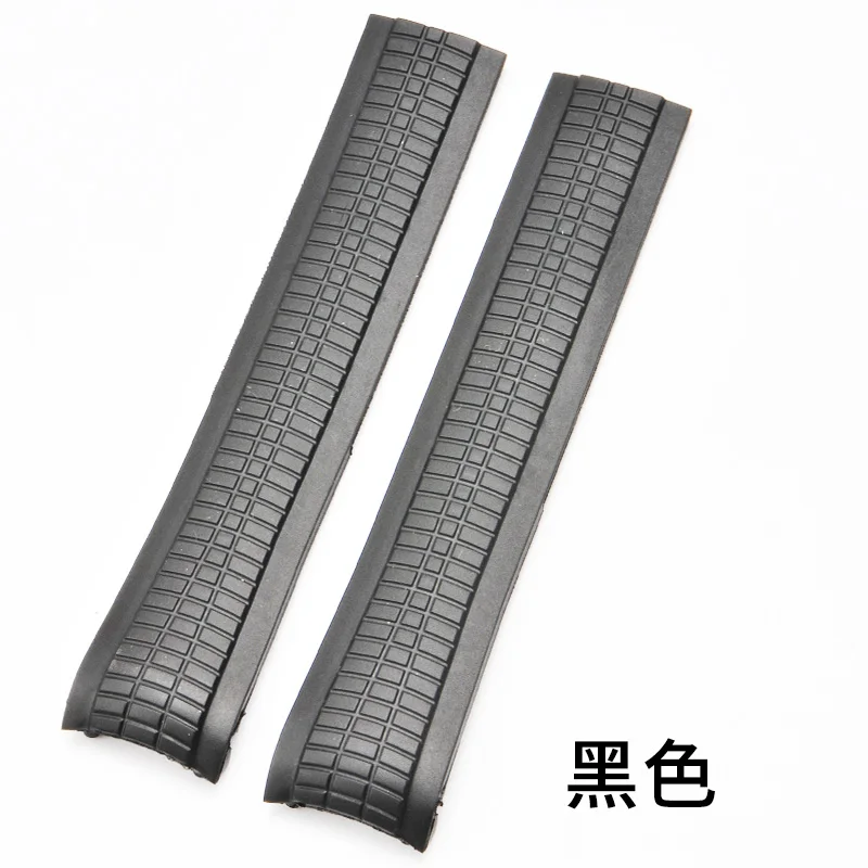Silicone watch band substitute patek philippe Aquanaut series 5164 5165 5167 men's watchband sports waterproof 21mm - Цвет ремешка: black