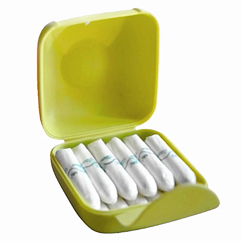 

1Piece Travel Outdoor Portable Women Tampons Storage Box Holder Tool Set Color Random