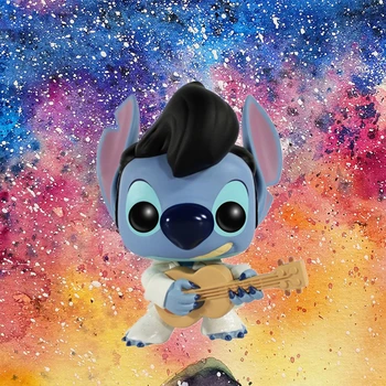 

New Sale FUNKO POP Cartoon Elvis Stitch Action Figures Brinquedo Collection Vinyl Model Toys Boy Girl Birthday Gift Original Box