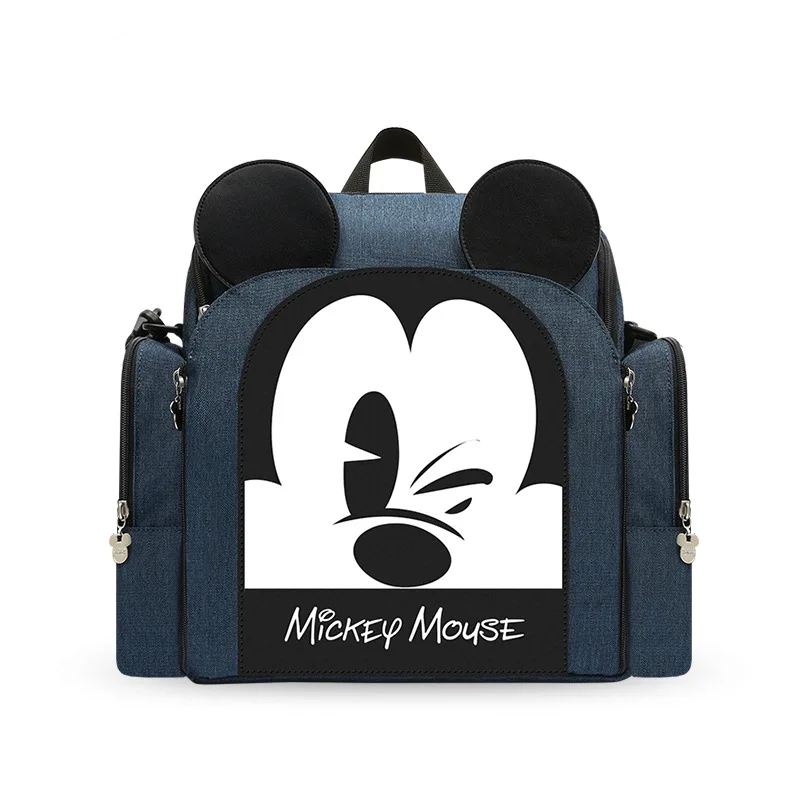 

Disney popular shoulder Mummy bag multi-function large capacity baby out portable seated stool Mummy bag travel bag