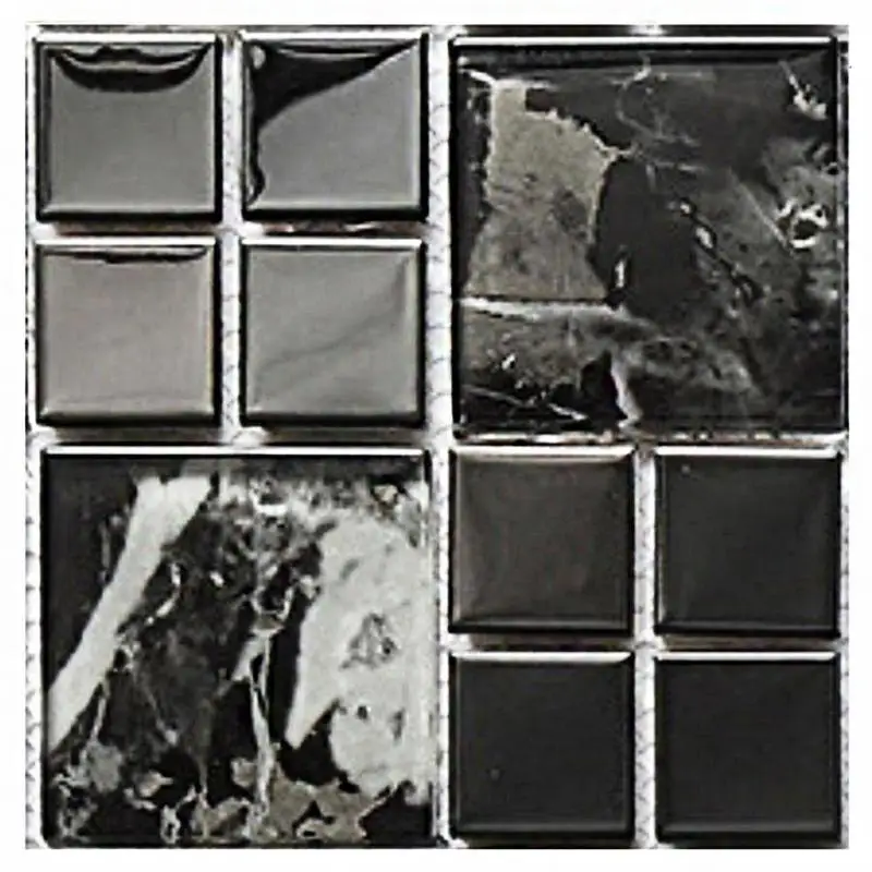 10 шт. ПВХ водонепроницаемые плитки наклейки мозаика стикер для настенной плитки украшения кухни для керамической плитки настенный напольный шкаф ящик 10x10 см - Цвет: MSC013