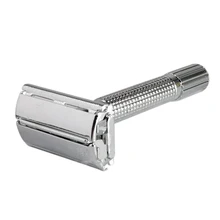 Классическая дверная ручка бритвы лезвия для стрижки волос бритвы с двойным лезвием бабочка твист открытие Т-образный нож для бритья унисекс распределение