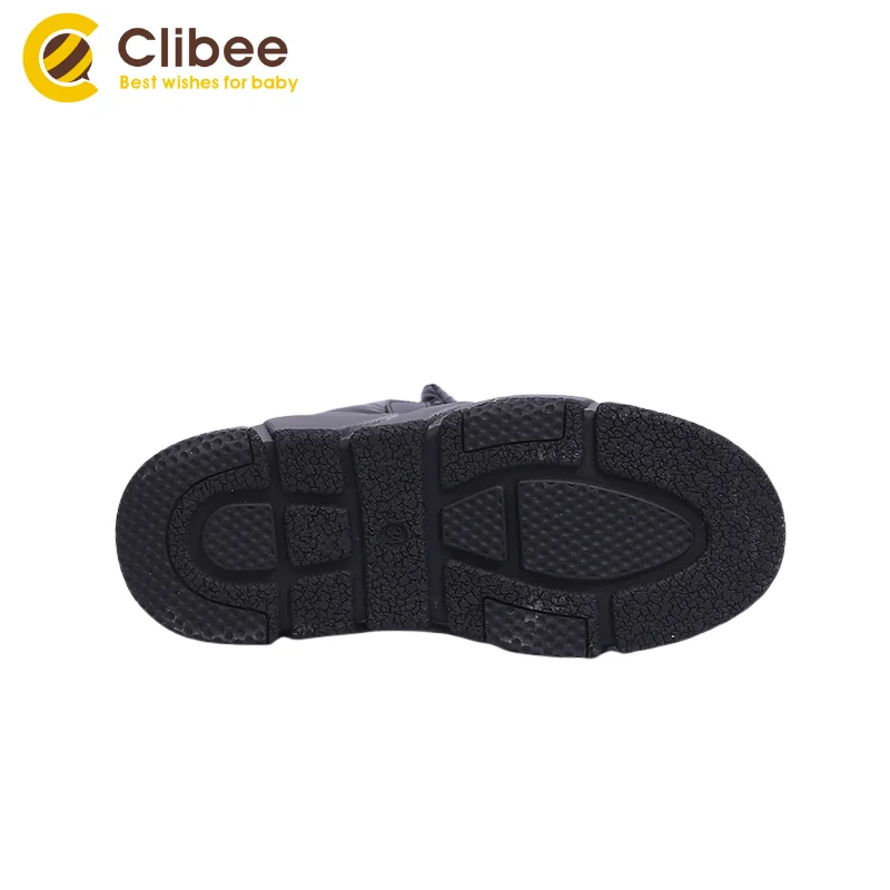 CLIBEE/зимние сапоги для девочек с теплой шерстью удобные водонепроницаемые на