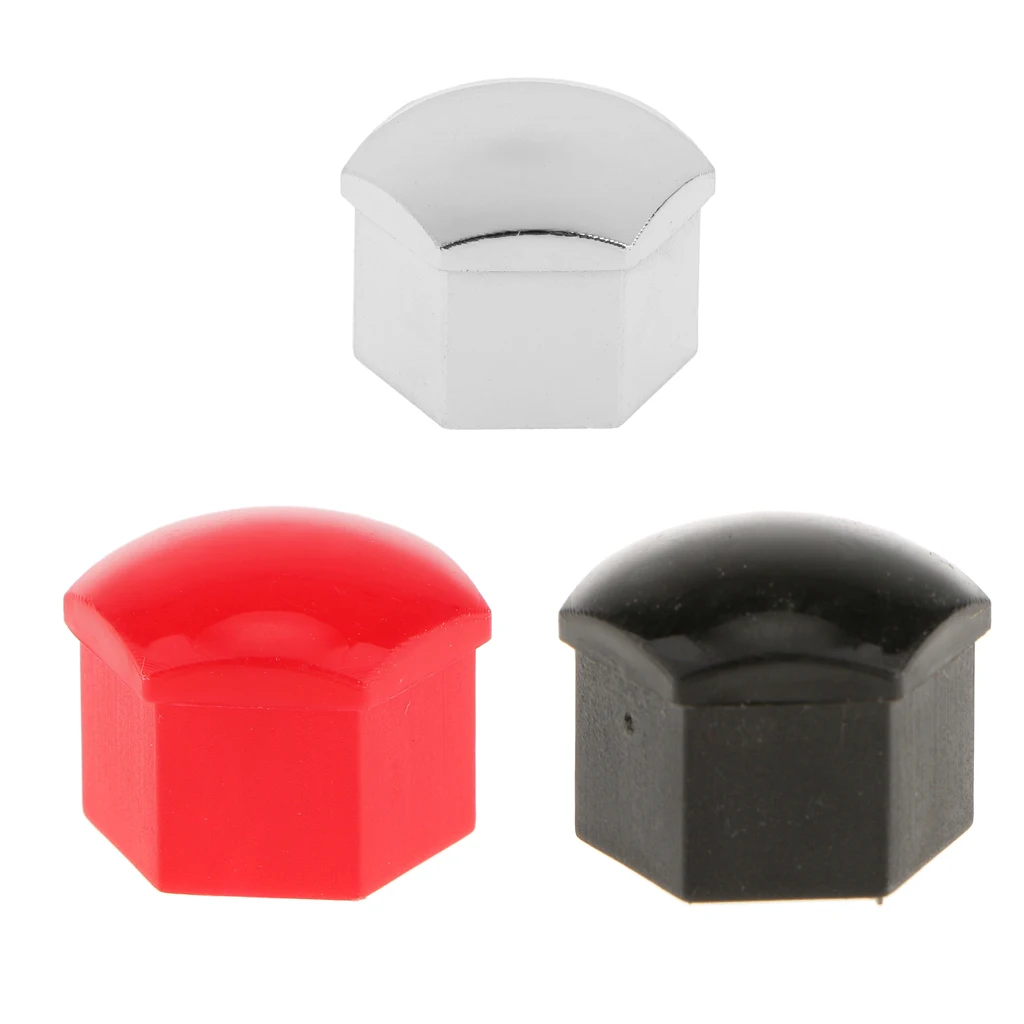 20x Wheel Lug Nut Center Cover Caps + Tool For Audi A3 A4 A5 A6 A7 Q5 Red