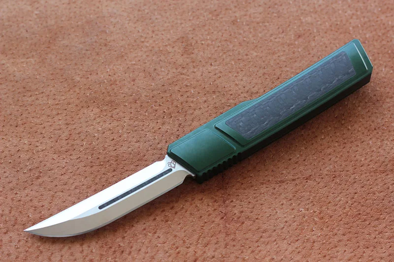 Нож-рыхлитель VESPA, атласная Ручка лезвия M390: 7075 алюминий+ CF, нож для выживания на открытом воздухе EDC Охотничий Тактический инструмент, кухонный нож для ужина - Цвет: Зеленый