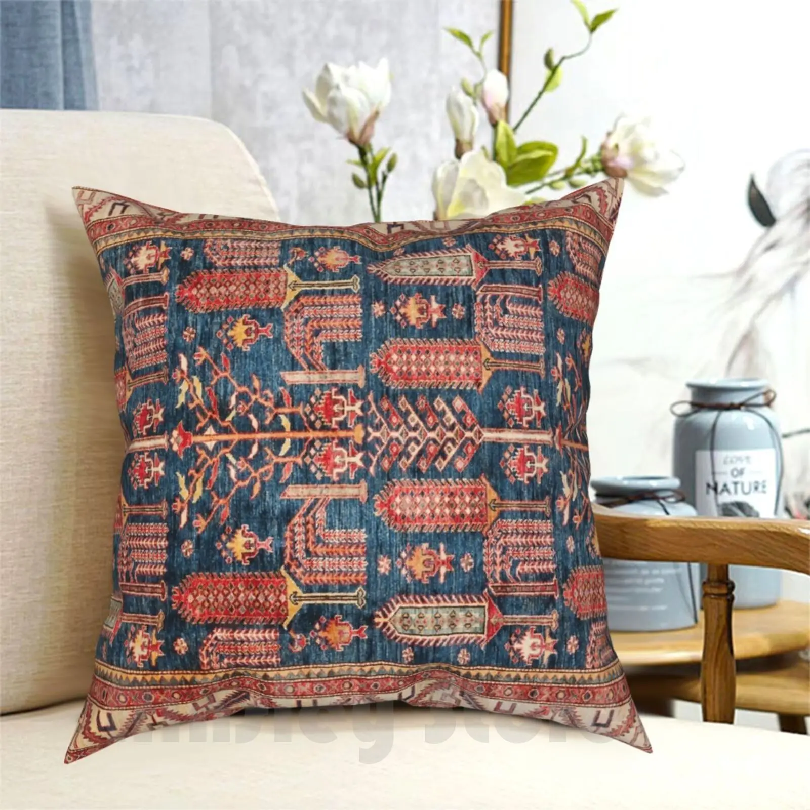 

Турецкий ковер, подушка, искусственная кожа, Печатный домашний мягкий чехол, коврик, турецкий узор, текстура, шерстяной фон, винтажный