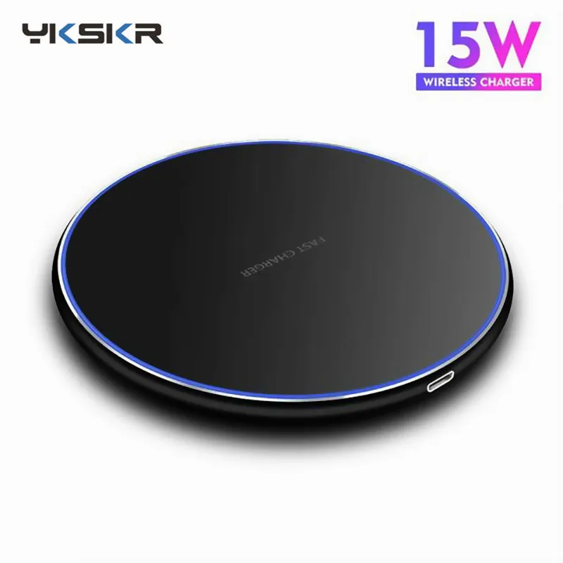 

15W Fast QI Wireless Charger For iPhone 11 Pro 8 X XR XS Max Wireless Charging Pad Phone Charger For Samsung S10 Xiaomi 9 Huawe