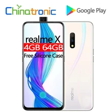 Мобильный телефон realme X 4 Гб 64 Гб FDD LTE 6,53 дюйма FHD+ Восьмиядерный процессор Snapdragon 710 48MP VOOC 3,0 Быстрая зарядка двойная камера заднего вида