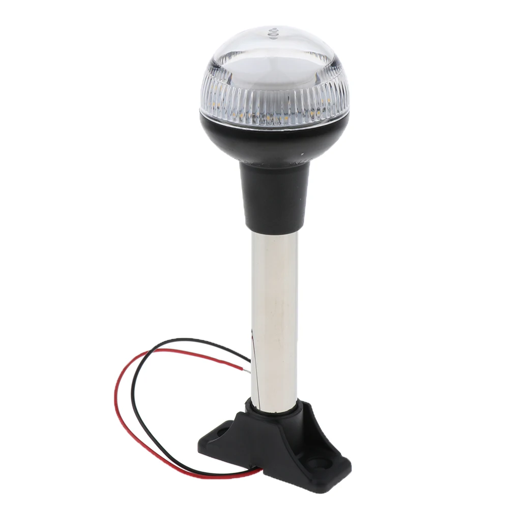 Round Shape Splashproof 360° Warm White LED 12V Marine Yacht Navigation Anchor Existing Anchor Vessel Lights