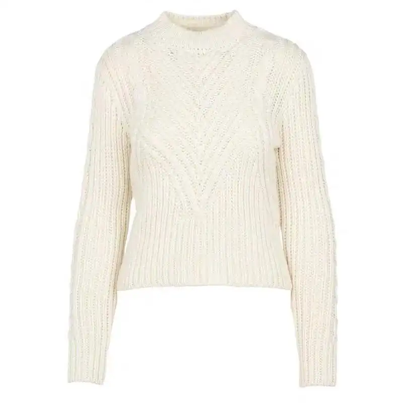 Женский свитер, Ретро стиль, длинный рукав, Женский вязаный пуловер с круглым вырезом, топы, Осень-зима, трикотаж