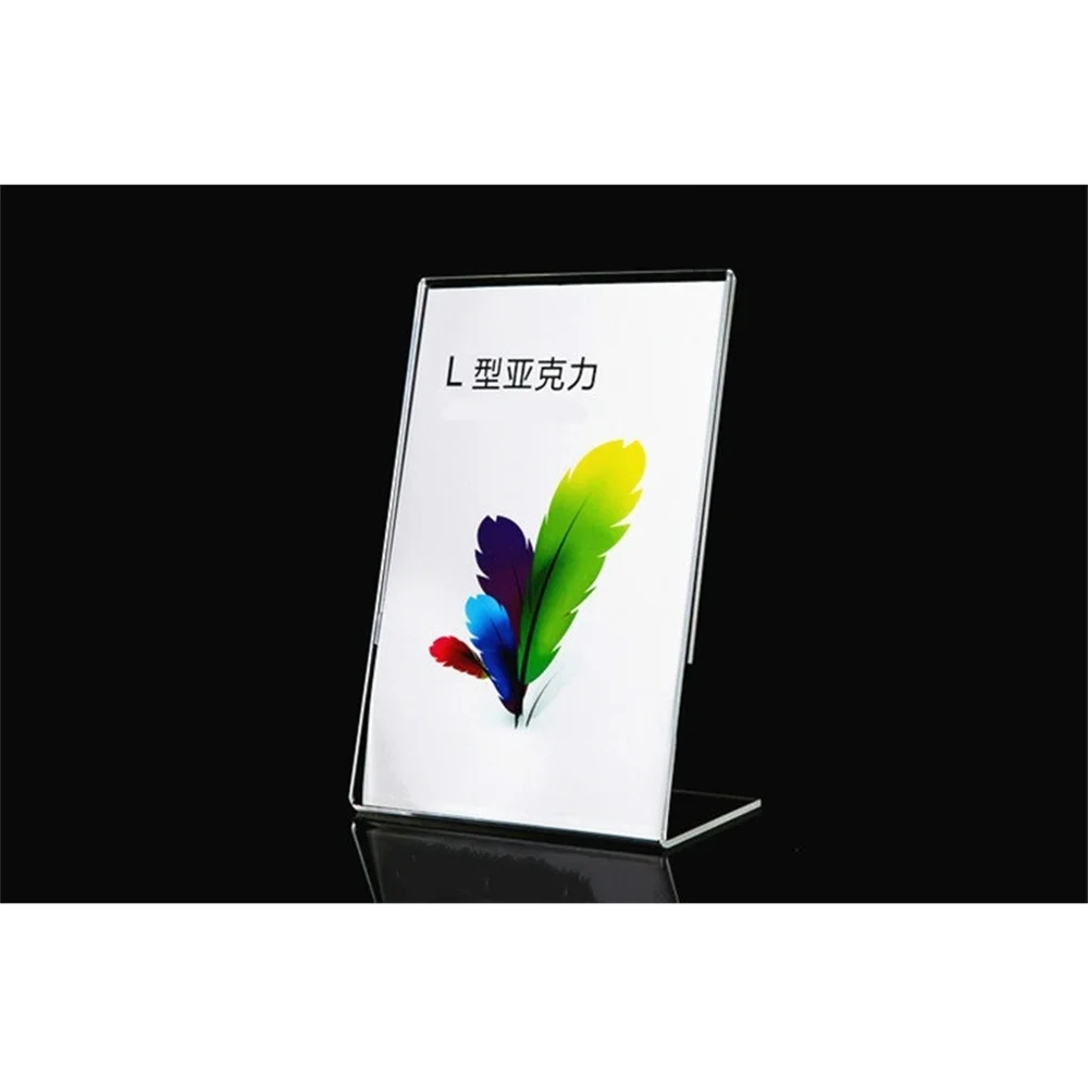 A5 148*210mm Clear Poster Photo Display Frame Acrylic Menu Sign Holder For Restaurant 6 inch restaurant table menu paper holder display stand exhibition photo poster frame acrylic sign holder