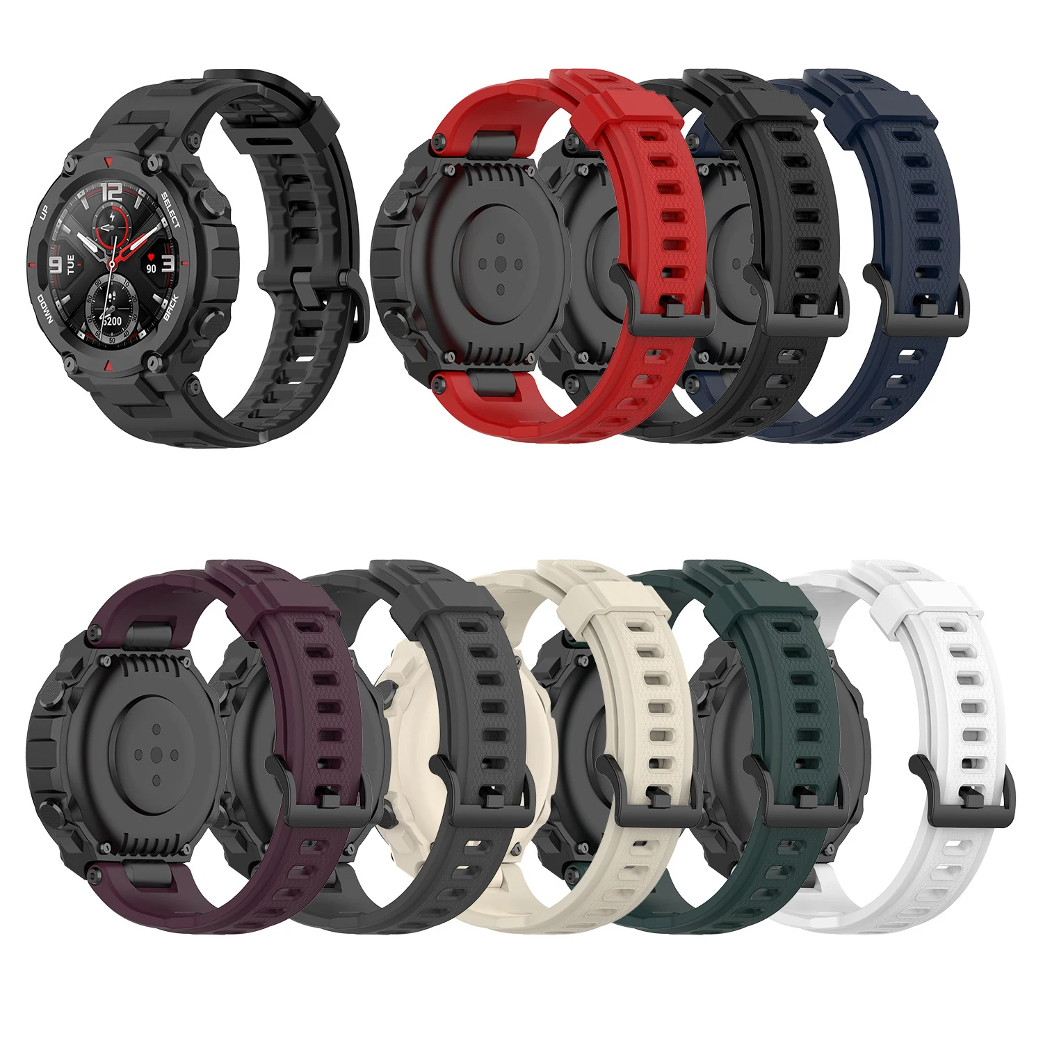 T REX Браслет Для Xiaomi Huami Amazfit rex защитный чехол для часов Ремешок силиконовый