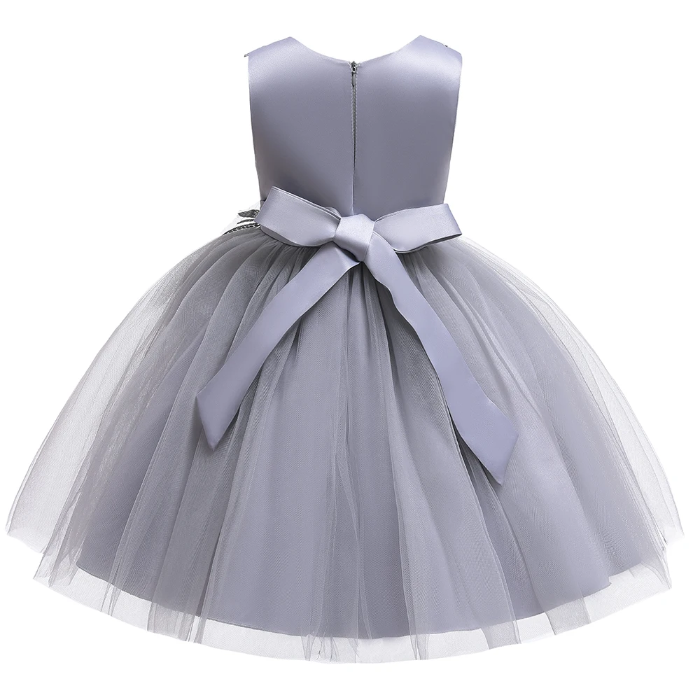Новое платье для девочек вечерние летние платья принцессы для маленьких девочек детская одежда с хлопковой подкладкой платья с принтом в виде банта