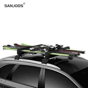 

SANJODS Roof Rack Ski Board Carrier For Car Roof Rack Sleek Ski Rack For All Types Of Skis And Snowboards