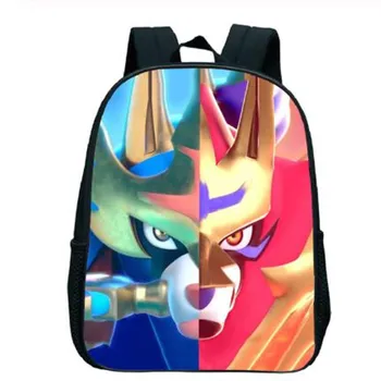 

Pokemon Mochilas Bags Children's Preschool School Bags Sword Shield Kindergarten Knapsack Kids Book Bags 12inch Plecak