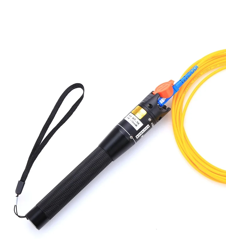 AUA-10mW Localizador Visual de fallos probador de Cable de fibra óptica 10mw láser de luz Roja 10-12KM Tipo de rotulador Localizador Visual de fallos envío gratis