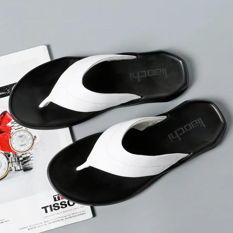 

Liaochi 2019 New Style MEN'S Slippers Summer Casual Bathroom Slippers Flip-flop Flip-flops Slippers Men's