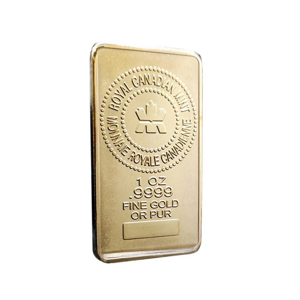 Maple Leaf Coin 2021 Commemorative Rectangular Coins Canadian Gold For Souvenir Gift Collection Decoration | Дом и сад