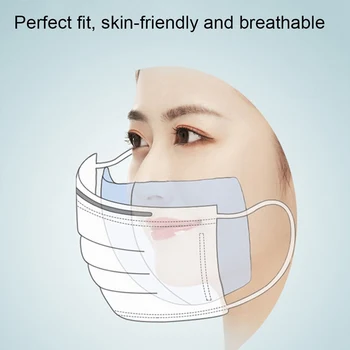 

100pcs Disposable Mask Pad Skin Friendly Mask Gasket Respirator Mask Filter Fog Prevention
