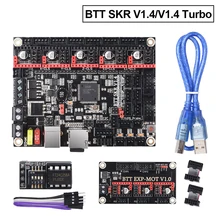 BIGTREETECH SKR V1.4 SKR V1.4 Turbo Placa de Controle TMC2209 TMC2208 uart EEPROM V1.0 3D Peças de Impressora Para Impressora CR-10 MKS SGEN