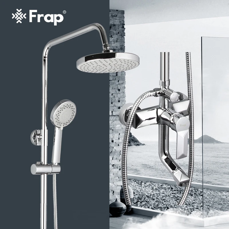 Good Value Mixer Tap Faucet-Set Shower-Sets Bath Frap Hand-Sprayer Wall-Mounted Single-Handle  ABNnGJdm