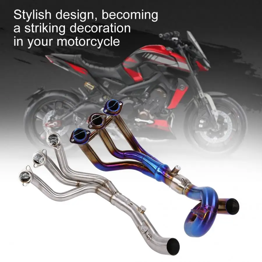 Выхлопная система s moto rcycle полная выхлопная система вентиляционная передняя Труба соединение для Yamaha Connect/FZ-09- escapamento moto