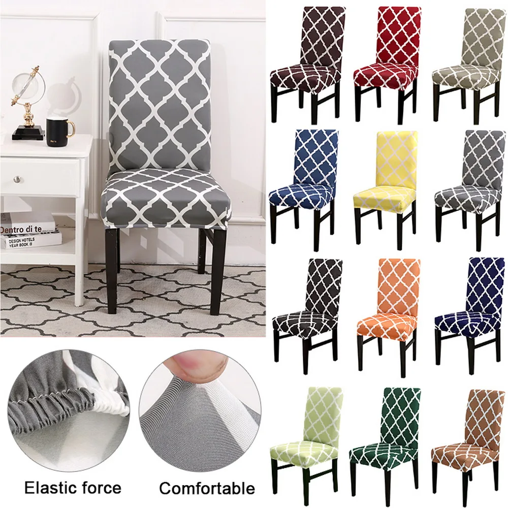 1/2/4/6pcs Floral Printing Chair Cover Home Dining Elastic Chair Covers Multifunctional Spandex Elastic Universal Dining Room