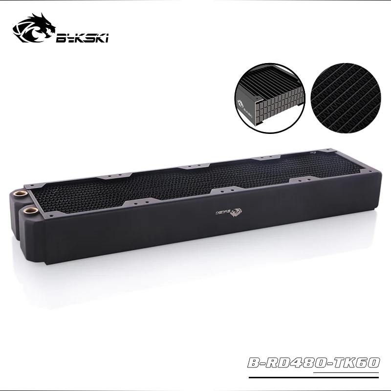 ^*Best Offers Bykski B-RD480-TK60 Black Full Copper&Brass 3 Floors 60mm Thick Radiator 480MM Water Cooling Radiator For PC Cooler Heatsink ^*Best Offers Bykski B-RD480-TK60 Black Full Copper&Brass 3 Floors 60mm Thick Radiator 480MM Water Cooling Radiator For PC Cooler Heatsink