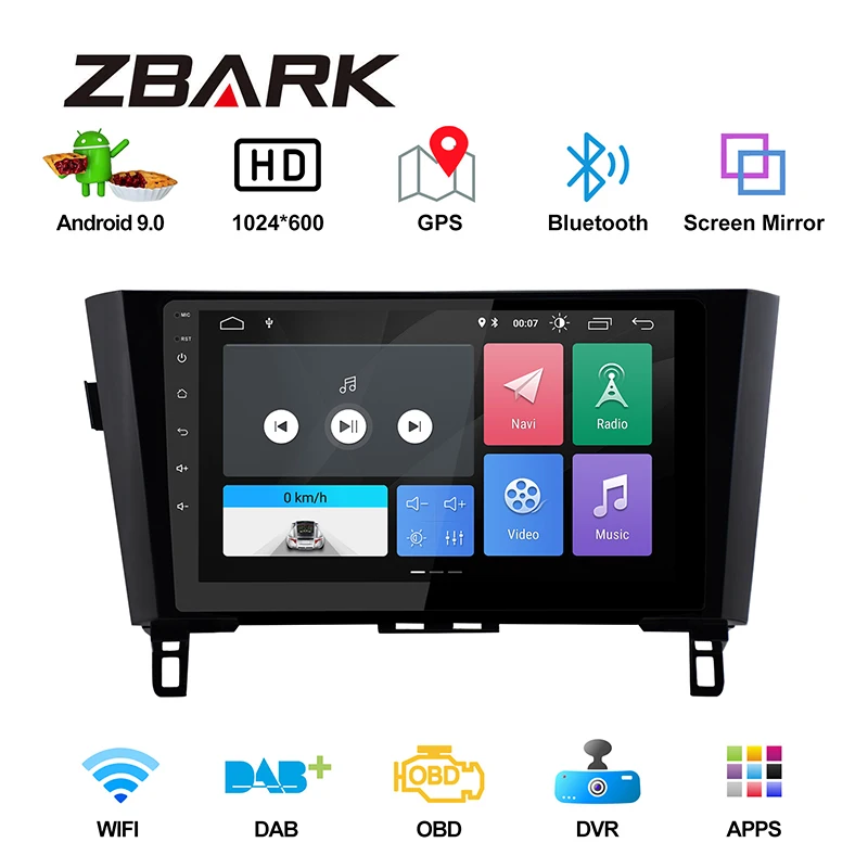 Android 10 0 RAM 2G 1 дюймов 2 din Автомобильный Радио мультимедийный плеер Navi GPS для Nissan X Trail
