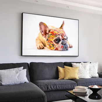 

Animal pet dog wall art poster canvas art painting prints home decoration painting