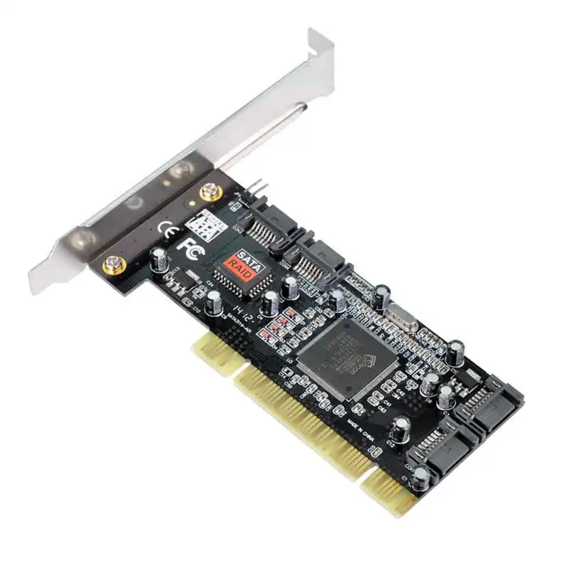 PCI Expand CARD 4 порта SATA Add On Card с чипсетом Sil 3114 совместимый Спецификация версии 2 3 для