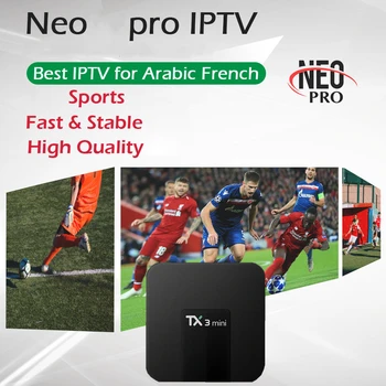 

TX3Pro+Neo IPTV Amlogic S905W 1G/8G WiFi Smart 4K Android 7.1 Box With French Belgium Arabic IPTV Subscription 1300 +