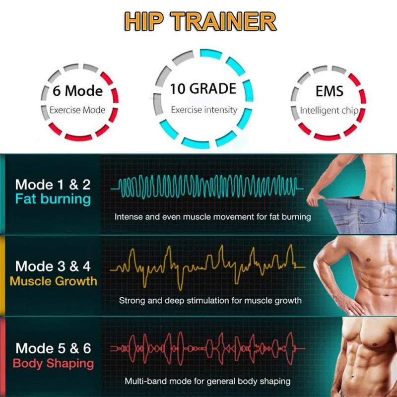 High quality USB charge EMS Hips Trainer Muscle Hip Stimulator Butt Helps To Lift Shape and Firm Buttock Breech