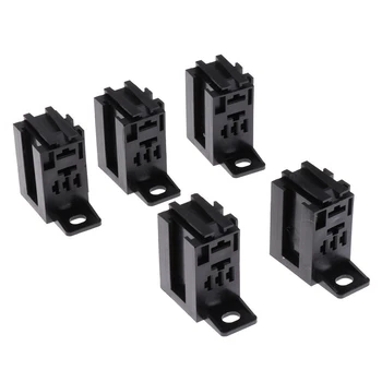 

5pcs Relay Sockets 5-Pin Car With 25pcs Copper Terminals 35*35*35mm Plastic and Metal 60AMP Automotive Sale 2018