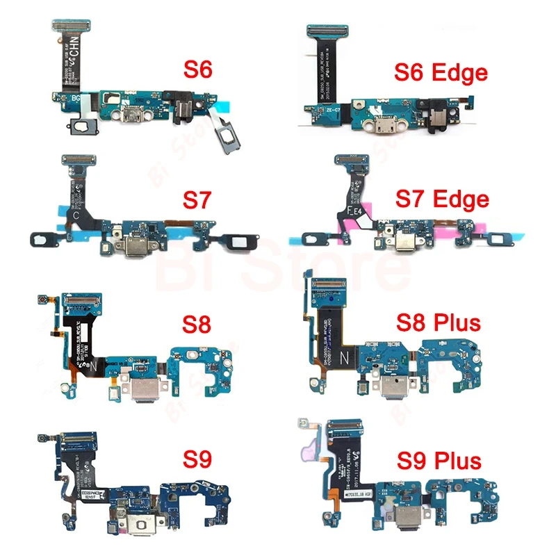 USB Зарядное устройство Док-станция для зарядки Порты и разъёмы с гибким кабелем для зарядки для Samsung Galaxy S6 S7 край S8 S9 плюс G920F G925F G930F G935F G950F G955F