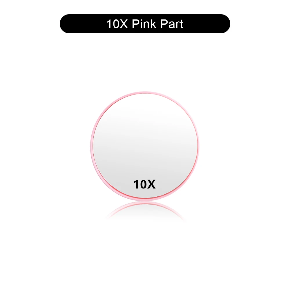 Зеркало для макияжа с 22 светодиодный подсветкой косметическое зеркало с гибким сенсорным экраном 1X/2X/3X/10X увеличительное регулируемое USB или батареей - Color: PK 10x Magnifying