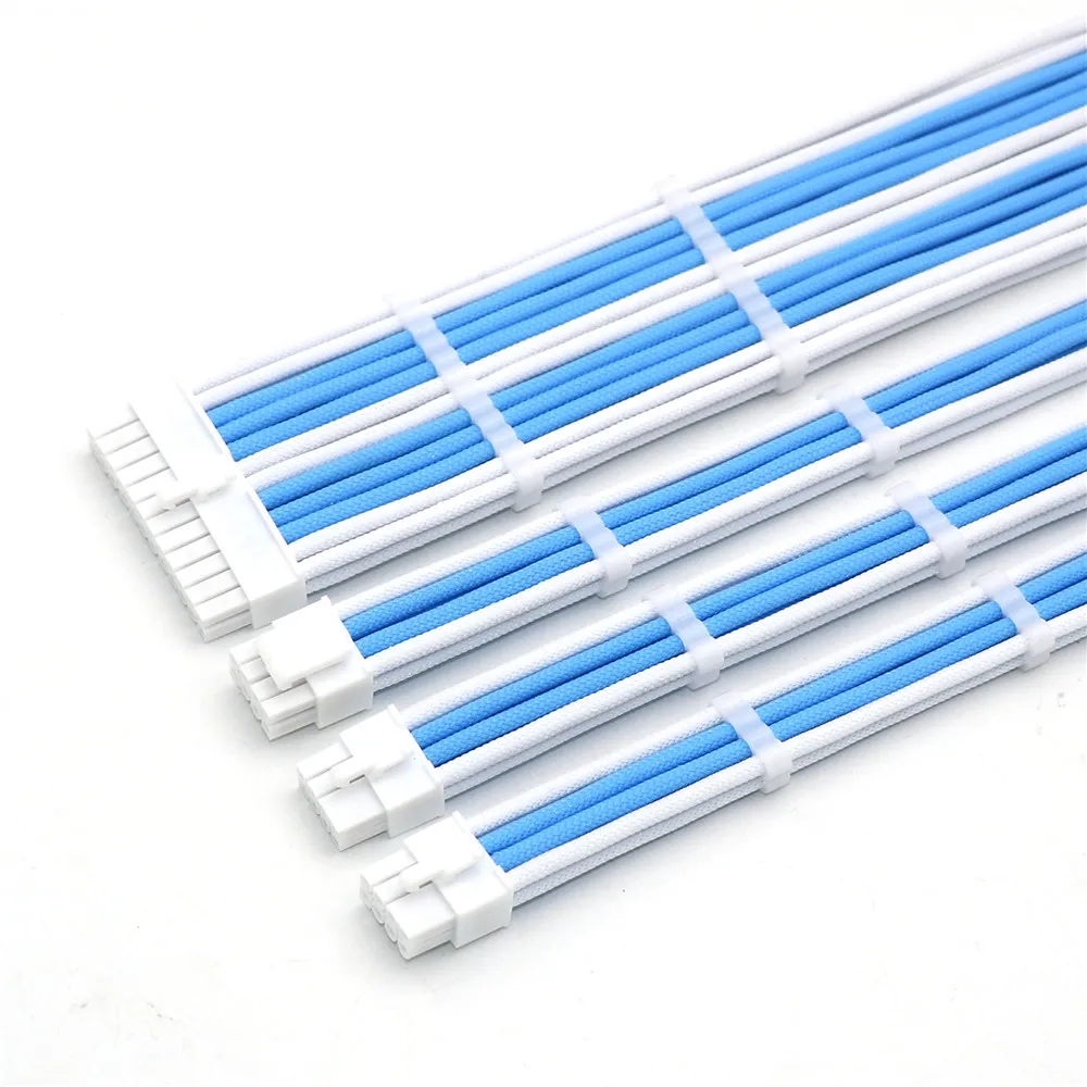 Cabo de Extensão Básico Kit mm Pet Pcs 24pin Atx 1pcs Cpu 8pin Mais 4pin Pcs Gpu 8pin Pci-e Cabo de Extensão de Energia - Imagem 3